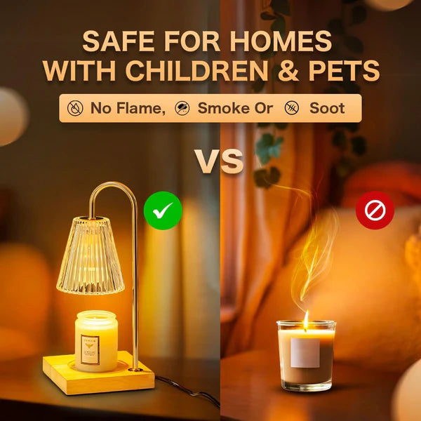 Candle Warmer Lamp with Timer and Remote Dimmer