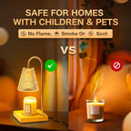 Candle Warmer Lamp with Timer and Remote Dimmer