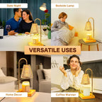 Candle Warmer Lamp with Timer and Remote Dimmer