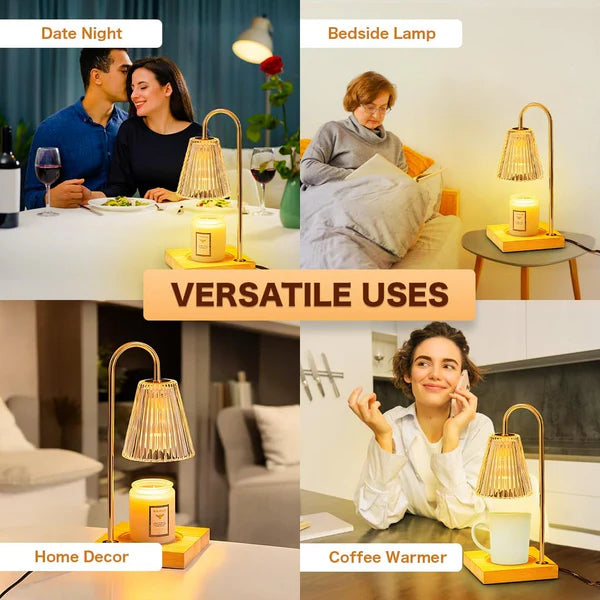 Candle Warmer Lamp with Timer and Remote Dimmer