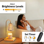 Candle Warmer Lamp with Timer and Remote Dimmer
