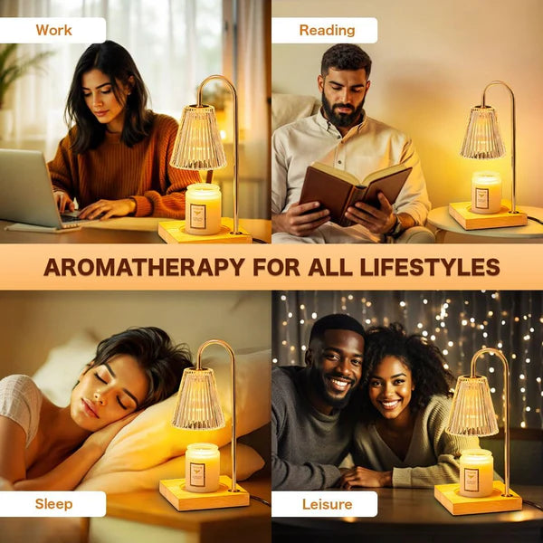 Candle Warmer Lamp with Timer and Remote Dimmer