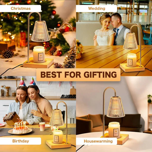 Candle Warmer Lamp with Timer and Remote Dimmer