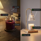 Candle Warmer Lamp with Timer and Remote Dimmer