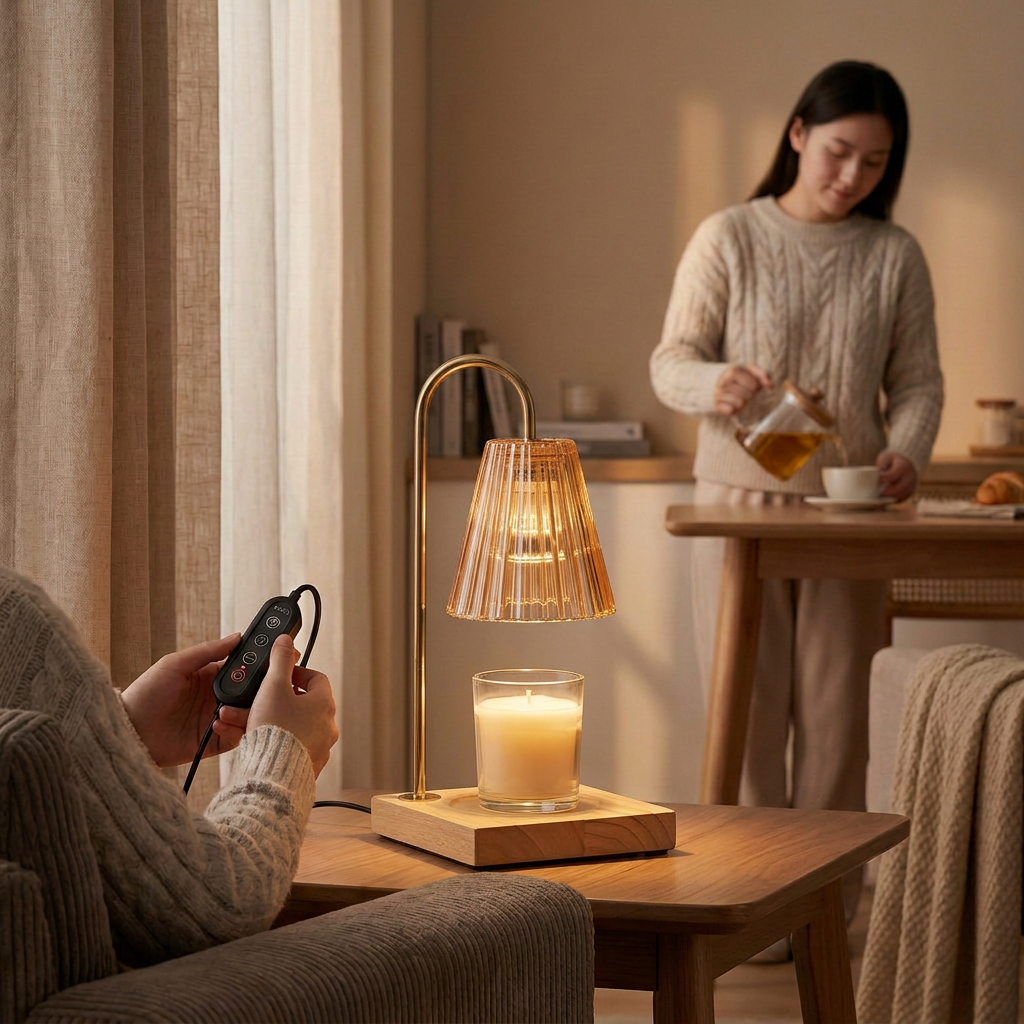 Candle Warmer Lamp with Timer and Remote Dimmer